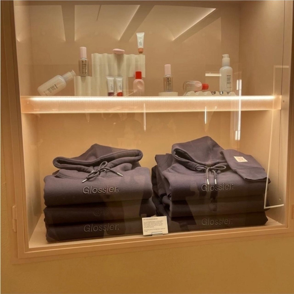 glossier Tops - Glossier soho hoodie graphite NWT